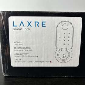 Lax-da03 Lock & Laxre Smart Fingerprint Enabled Bluetooth - Sealed Red