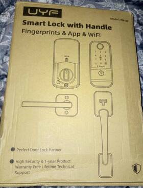 M4-bf Lock & Uyf Smart With Handle Fingerprints And App Wifi New