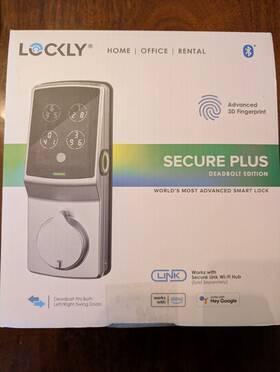 Pgd728f Lock & Lockly Secure Pro Deadbolt Edition Satin Nickel Smart Fingerprint New