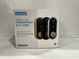 Smus-zns-y001-sil Lock & Smonet Smart With Fingerprint And Fobs Silver