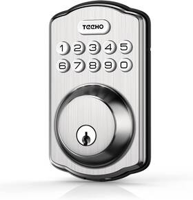Tk001 Lock & Teeho Black Keyless Entry Door With Keypad - Smart Deadbolt