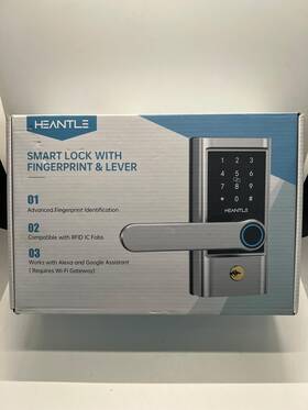Zns-h004-sil Lock & Heantle Smart With Fingerprint And Lever