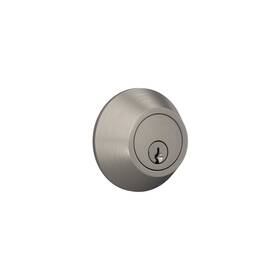 Lock Scout 194555172883 Deadbolt With Round Trim Keyed 1 Side Satin Nickel Finish