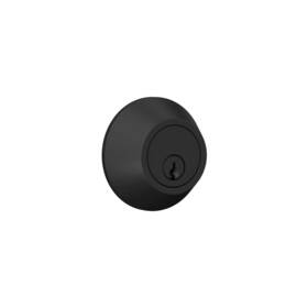 Xsd60 Lock Scout Deadbolt With Round Trim Keyed 1 Side Matte Black Finish