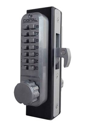 2950 Lockey Narrow-stile Hookbolt Keypad Lock Marine Grade