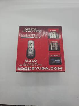 M210 Lockey 880624713124 Digital Door Lock Mechanical Keyless With Bonus Ez Mounting Plate