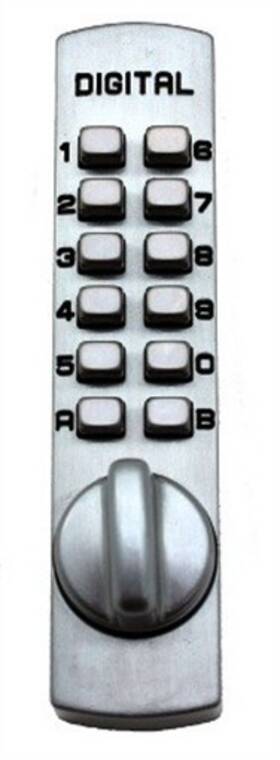 C170-sn Lockey Mechanical Keyless Cabinet Surface Mount Cam Lock - Satin Nickel Brass