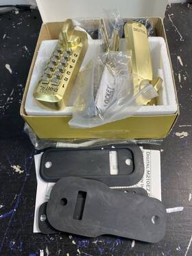 M210sb Lockey Keyless Entry Deadbolt - Satin Brass