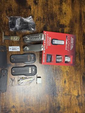 M210snez Lockey Usa Digital Door Lock M210 With Bonus Mounting Plate