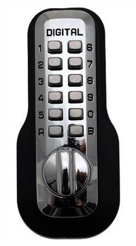 M-230-bc Lockey M230-bc Mechanical Keyless Lock Janitor Function - Bright Chrome