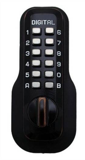 M230-oildc Lockey Mechanical Keyless Lock Janitor Function Double Sided - Oil Rubbed Bronze
