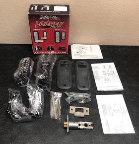 2835jb Lockey Usa 831469005073 - 2835jb/mg And 2830 Knob Mechanical Keyless Lock Black/silver Nob