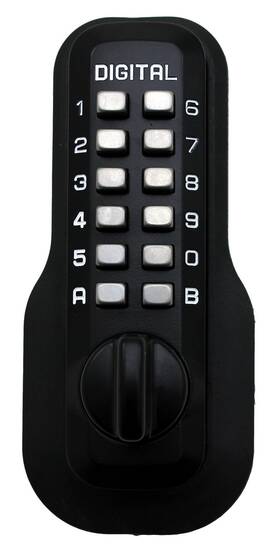M210 Lockey Usa 831469008043 Digital Door Lock Mechanical Keyless Deadbolt Jet Black