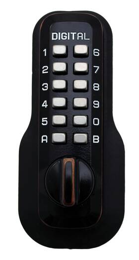 M210 Lockey Usa 831469008074 Digital Door Lock Mechanical Keyless Deadbol T Oil Rubbed Bronze