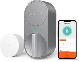 Lockin 924580001728 G30 Smart Lock And Wi-fi Bridge Silver Keyless Entry Door 111