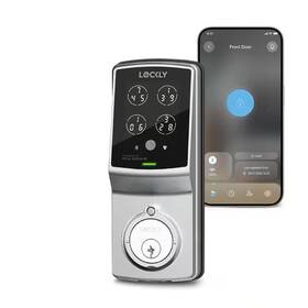Lockly 313045246211 Model-s Satin Nickel Single-cylinder Deadbolt Smart Lock With Hack-proof Touchsr