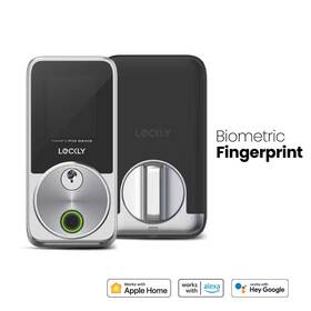 Lockly 445036192108 Secure Pro Zeno Series Satin Nickel Deadbolt Wifi Smart Lock Apple Home Key Fi