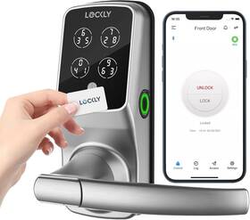 Lockly 810055600304 Secure Plus Bluetooth Smart Door Lock Keyless Entry Pin Genie
