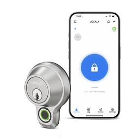 Lockly 810055602803 Flex Touch Smart Lock - Secure Keyless Entry With Fingerprint Recognit