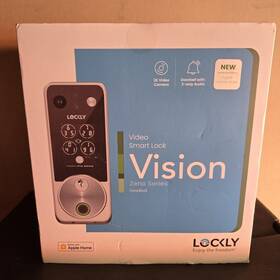 Lockly 810055604173 Vision Zeno Series Deadbolt New Apple Home Keys 2k Video