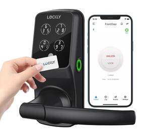 Lockly 850003895673 Secure Plus Rfid Card Smart Lock Keyless Entry Door Pin Genie Keypad