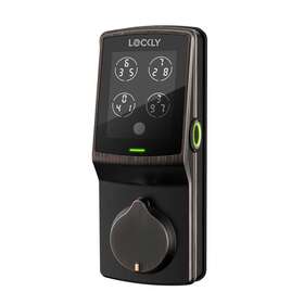 728w Lockly Pgd Vb Smart Lock Automatic Relocking Backlit Easy Installation Venetian Bronze