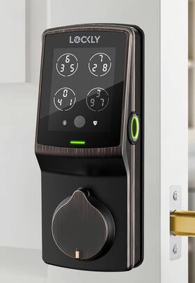 Pgd728fcvb Lockly Secure Plus Deadbolt Smart Fingerprint Lock Venetian Bronze