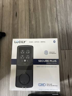 Pgd728fmb Lockly Secure Plus Deadbolt Smart Fingerprint Lock Matte Black New