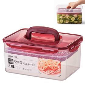 Hpl827mp Locknlock Lock And Bpa Free Rectangular Pickle Kimchi Press Ferment Storage Containe
