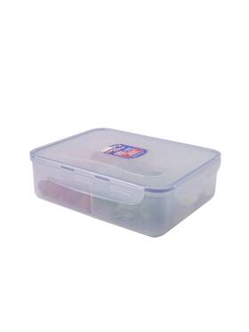 131-flu Locknlock Hpl834c Lock And Rectangular Food Container With Divider Short 16.2-cup