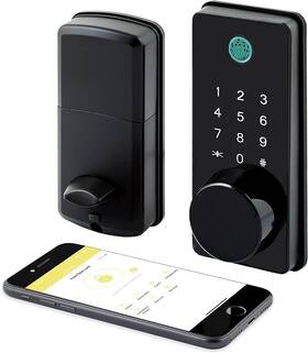 10bbl-f Lockstar Smart Door Lock Keyless Deadbolt Multiple Entry Methods App Fingerprint