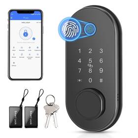 Loctian 027685758057 Smart Door Lock Fingerprint Keyless Entry App Control Deadb
