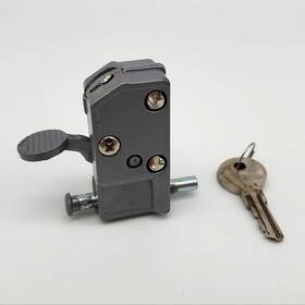 N0-1253 Loxem Corporation Patio Sliding Door Lock No 1253 Steel Locking Bolt Tamper Resistant Screws