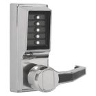 Lr101102641 Kaba Simplex Bright Chrome Lever Push Button Lockset