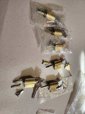 C500scc26d Lsda Lot Of 6 Universal Key-in-knob Deadbolt Cylinder With 2 Keys Sc1 Keyway
