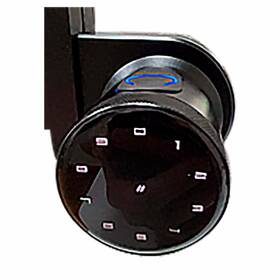 Le-0011 M&f Home Solutions Smart Lock For Glass Door - Fingerprint Password Keys Ic Card Unlock