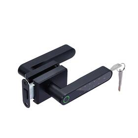 Le-007 M&f Home Solutions Lock For Frameless Glass Door - Smart With Fingerprint Password And Keys