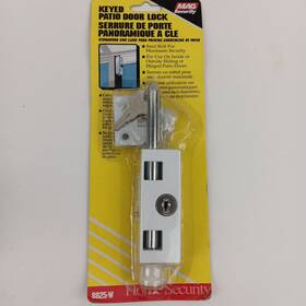 8825-w Mag Security Keyed Patio Door Lock Steel Bolt Brand New. Model