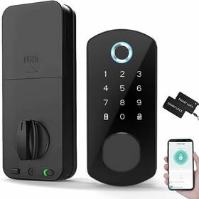 Magho 331670493801 Smart Door Lock Fingerprint Keyless Entry Front Wit