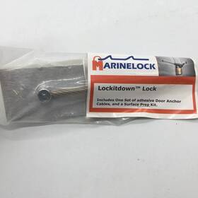 Marinelock 689076091251 Lockit Down Lock - Secure And Easy To Install. Brushed Metal Color