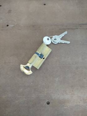 Mk2620 Marks Nos Bks Single Cylinder Thumb Turnpiece With 3 Keys Pella Brass