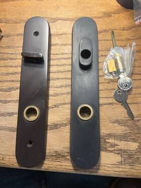 10148111 Marvin Active Door Handle Oil Rubbed Bronze Handset For Doors Keyed