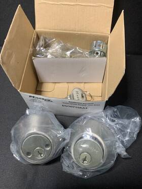 Master Lock 071649150142 Lock-residential Double Cylinder Deadbolt-for Keyed Alike Locks-open Box