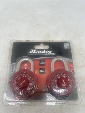 1530t Master Lock Locker Combination Padlock Set Same Combo New Red J57