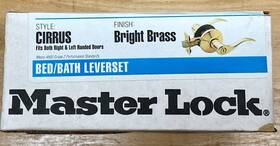 16211305 Master Lock Cirrus Leverset Bright Brass Bed/bath Ansi Grade 2 New