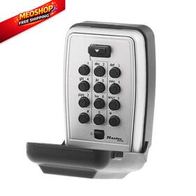 5423ec Master Lock Wall Mount Key Box With Push Button For 3-1/8 Inch W Black