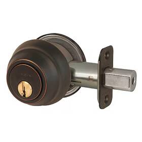 Dsh0612pka Master Lock Deadbolt Aged Bronze Single Cylinder