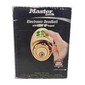 Dskp0603pd Master Lock Keyless Electronic Keypad Deadbolt Brass
