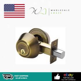 Fa4959046 Master Lock Dso0705 Keyed Deadbolt Antique Brass
