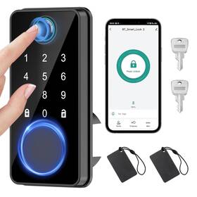 Master Luban 331670499834 Smart Door Deadbolt Keyless Entry Lock With Keypad 5-in-1 Loc